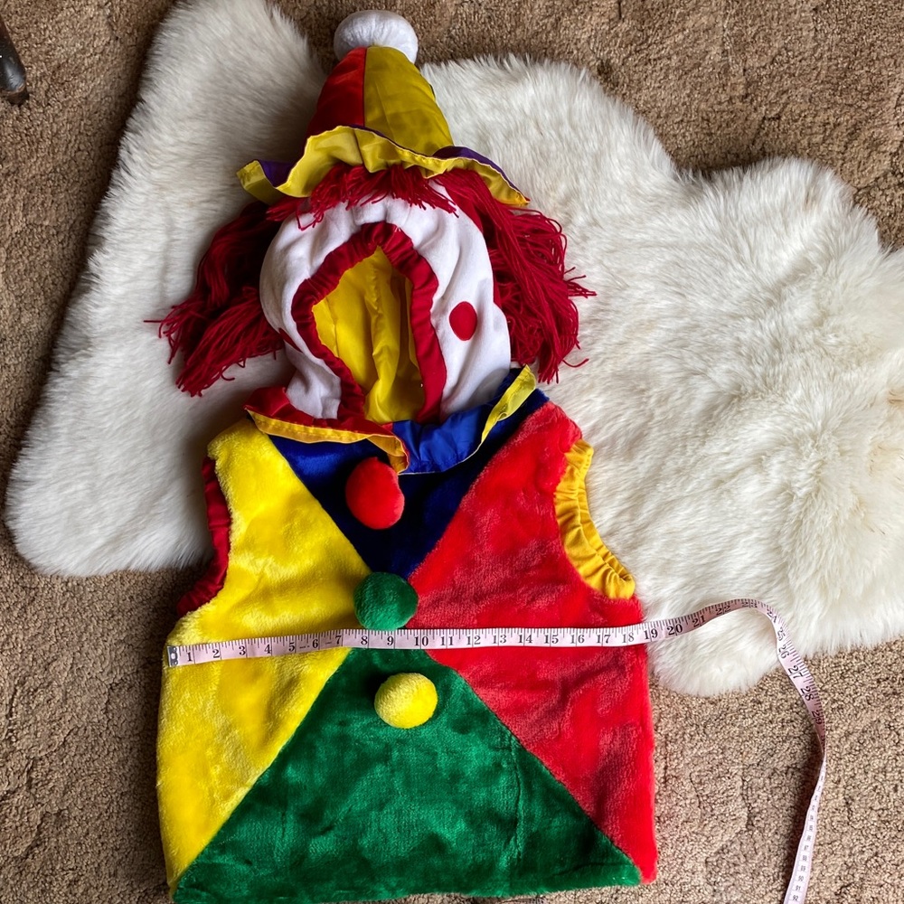 Colorful Clown Kids Costume